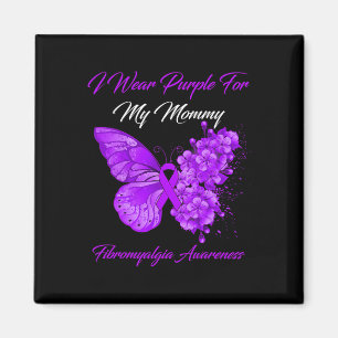 Imán Yo Uso Púrpura Para Mi Mami Fibromialgia Warrior 1