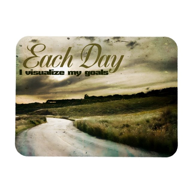 Imán "Yo visualizo mis objetivos" Motivation Affirmatio (Horizontal)