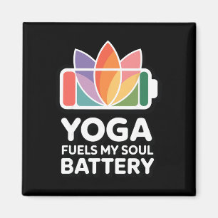 Imán Yoga alimenta mi alma Ttery - Cita de yogui espiri