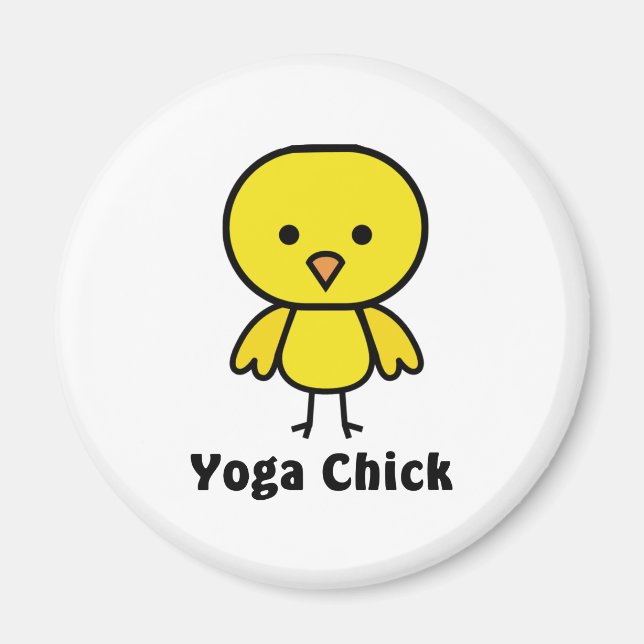 Imán Yoga Chick (Frente)