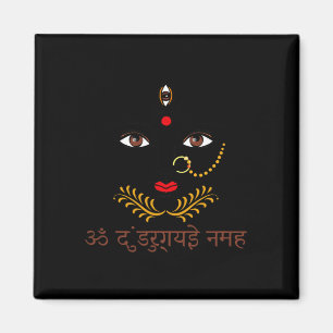 Imán Yoga de la diosa hindú Durga con mantra en sánscri
