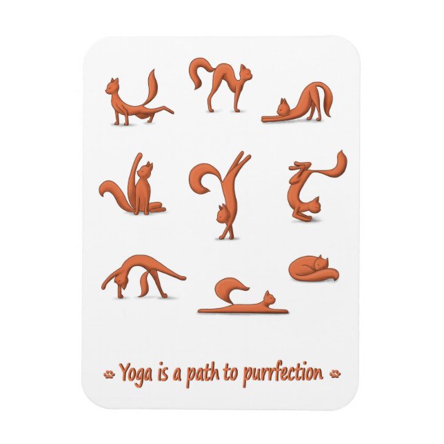 Imán Yoga Gato (Vertical)