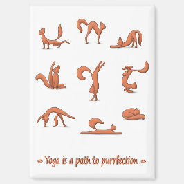 Imán Yoga Gato