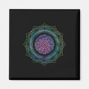 Imán Yoga Geometría Sagrada Arte Boho Flujo Espiritual 