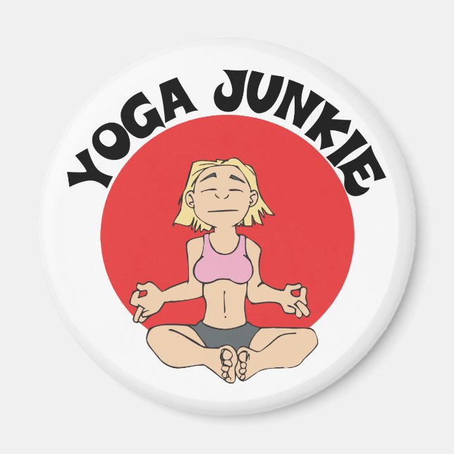 Imán Yoga Junkie Gift (Frente)