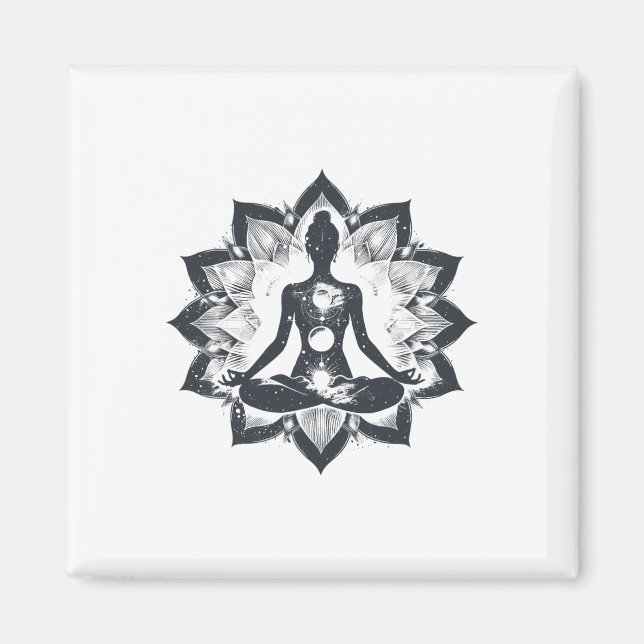 Imán Yoga Lotus Meditación _1  (Frente)