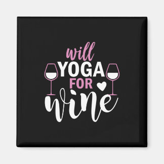 Imán Yoga Lover | El Yoga Para El Vino