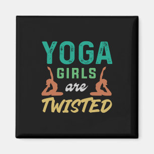 Imán Yoga Lover Los Chicas de yoga están torcidos
