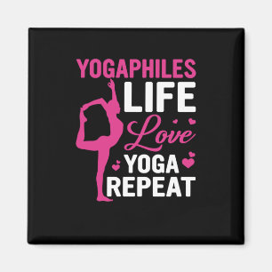 Imán Yoga Lover   Yoga Life Love Yoga Repeat