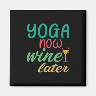 Imán Yoga Lover Yoga Now Wine Después