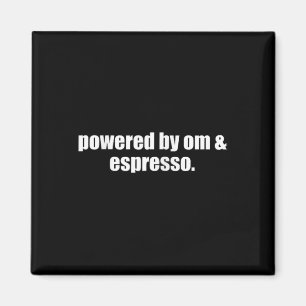 Imán Yoga Mom Espresso Potenciado Por Om Y Café Espress