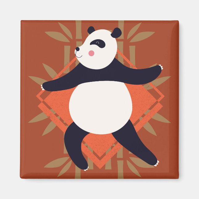 Imán Yoga Panda (Frente)