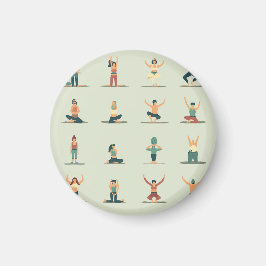 Imán Yoga, pilates, insignia temática