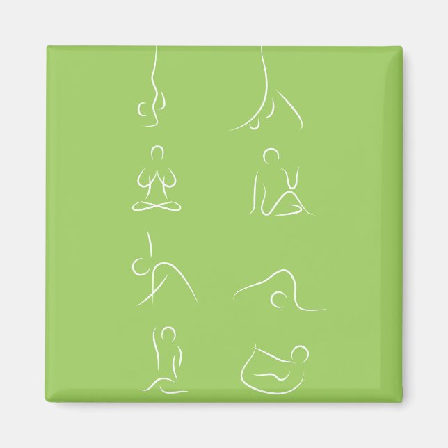 Imán Yoga Poses (Frente)