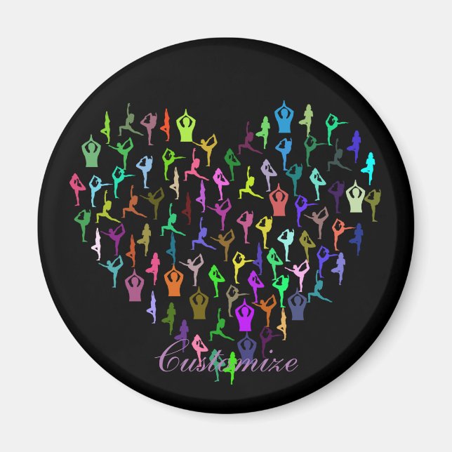 Imán Yoga Poses Heart Thunder_Cove (Frente)