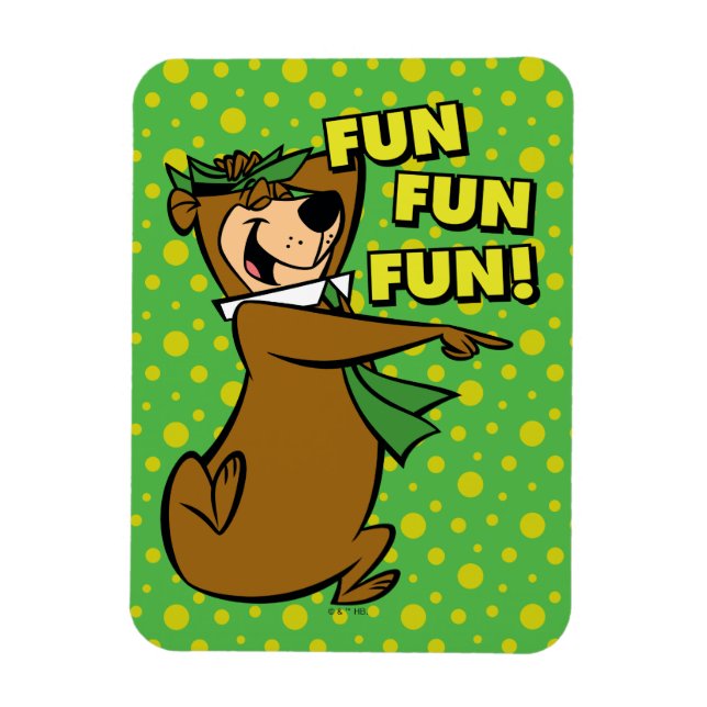 Imán Yogi Bear Fun Fun Fun (Vertical)