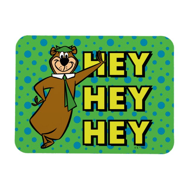 Imán Yogi Bear Hey Hey (Horizontal)