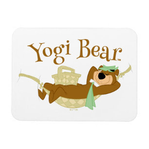 Imán Yogi Bear Picnic Hammock Nap Time