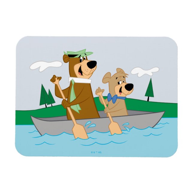 Imán Yogi Bear y Boo Fun Canoaventura (Horizontal)