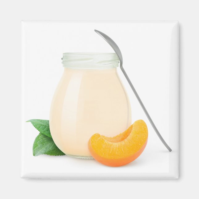 Imán Yogurt de albaricoque o melocotón (Frente)