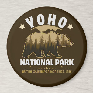 Imán Yoho National Park Canada – Bear & Forest Landscap