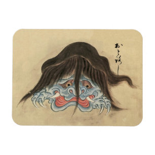 Imán Yokai Otoroshi japonés vintage