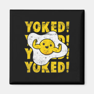 Imán Yoked Bodybuilding Egg Yolk Bulk Men Funny Gym