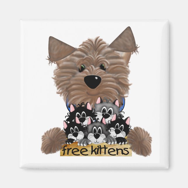Imán Yorkie free Kittens (Frente)