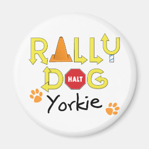 Imán Yorkie Rally Dog
