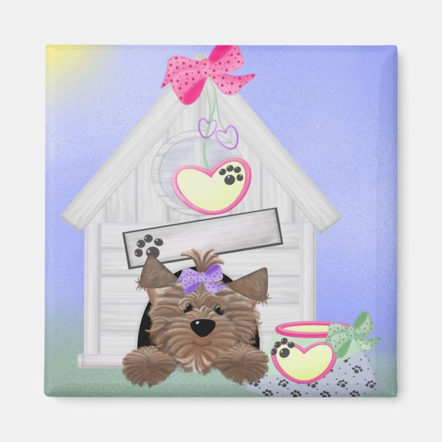 Imán Yorkiegirl-doghouse (Frente)