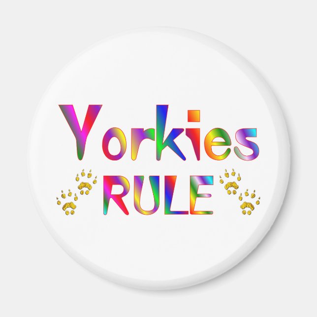 Imán Yorkies Rule (Frente)