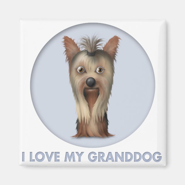 Imán Yorkshire Terrier Granddog (Frente)