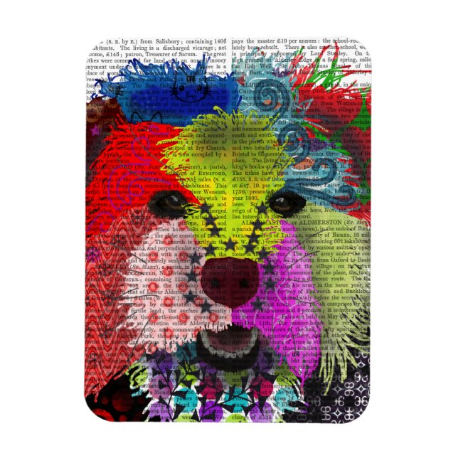 Imán Yorkshire Terrier - Patchwork (Vertical)