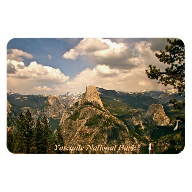 IMÁN YOSEMITE ANTIGUO DESDE GLACIER POINT (Horizontal)
