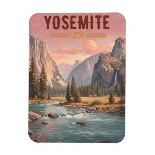Imán Yosemite California – Valle del Atardecer y Cascad