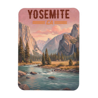 Imán Yosemite California – Valle del Atardecer y Cascad