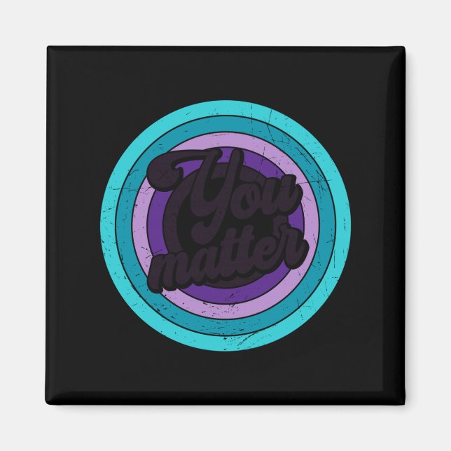 Imán You Mental Health Message Suicicde Awareness Long  (Frente)