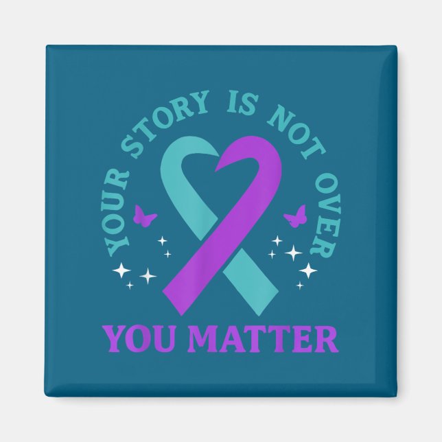 Imán You Story Is Not Over Ribbon Mental Health Women  (Frente)