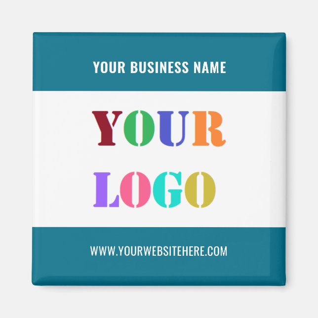 Imán Your Business Branded Promotional Magnets Template (Frente)