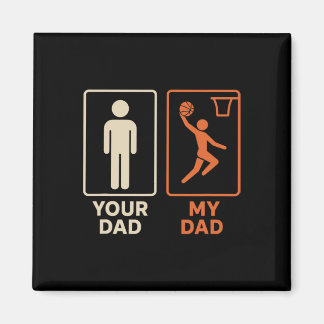 Imán Your Dad My Dad Sketll Dunk Daughter Son Father's 