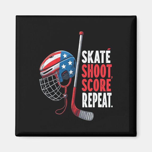 Imán Youth Usa Ice Hockey Jersey Ice Boys Hockey Birthd (Frente)