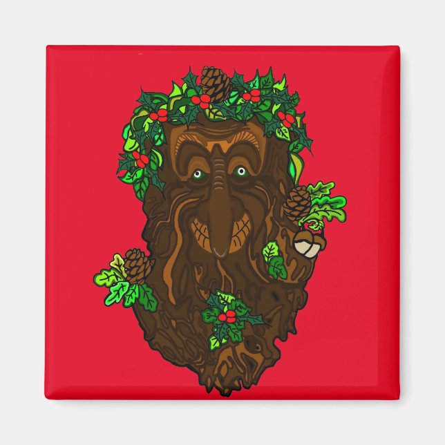Imán Yuletide Greenman Magnet (Frente)