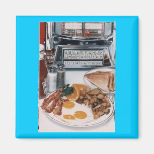 Imán Yummy Diner Food Magnet