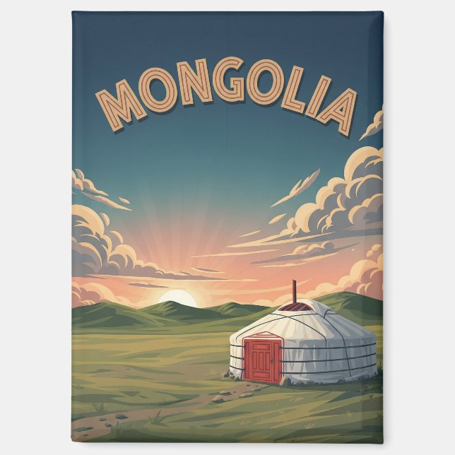 Imán Yurta en Mongolia Viaje (Anverso)