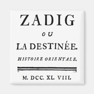 Imán Zadig, o El libro del destino - Descartes