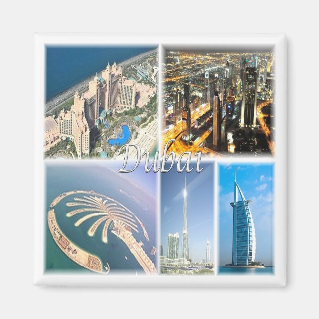 Imán zAE007 DUBAI, Emiratos Árabes Unidos, Asia, Fridge (Frente)