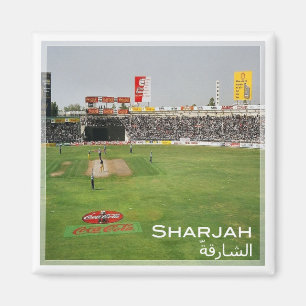 Imán zAE020 CRICKET MATCH en SHARJAH, Emiratos Árabes U