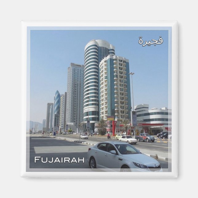 Imán zAE030 Edificios FUJAIRAH, Emiratos Árabes Unidos, (Frente)