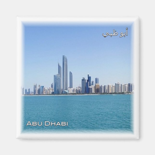 Imán zAE053 Skyline ABU DHABI, EAU, Medio Oriente, Frid (Frente)