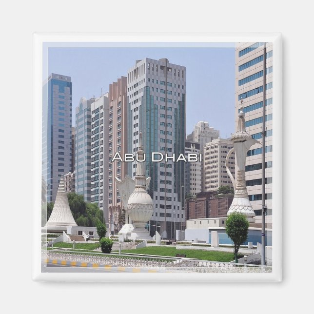 Imán zAE055 ABU DHABI centro de la ciudad, Emiratos Ára (Frente)